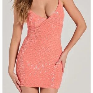 Dylan Sequin Mini Dress Hoco dress